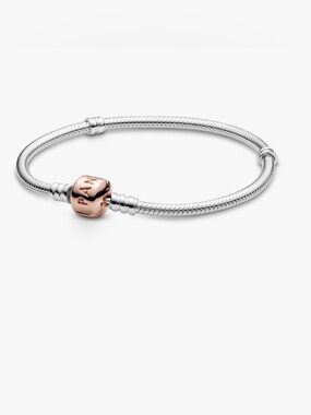 Rose Gold and Silver Pandora Bracelet